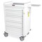 Harloff Aluminum MRI Compatible Emergency Cart, Six Drawers, Breakaway Lock MR6B - alternate 2